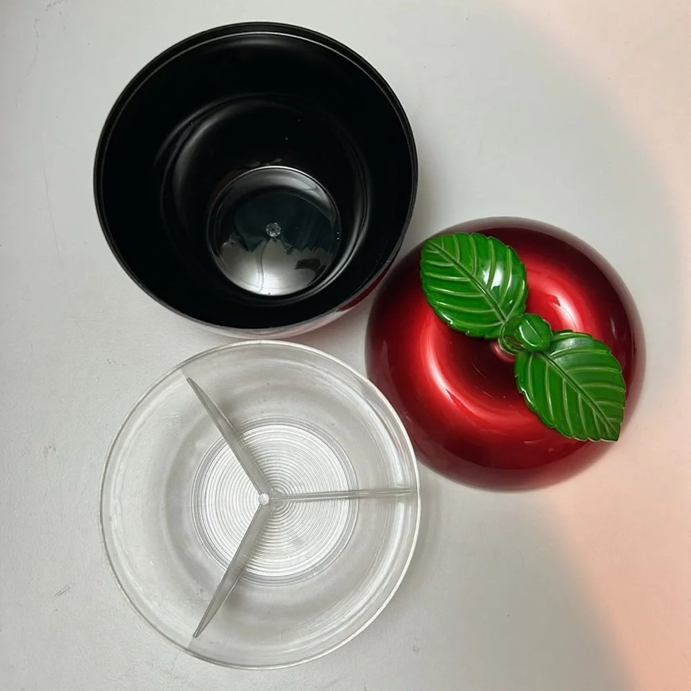 Red Apple-Shaped Container - Picture 5 of 5